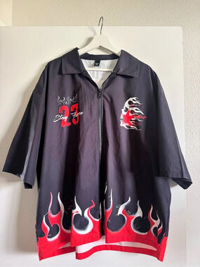 Manfinity Flame Graphic Short Sleeve Shirt